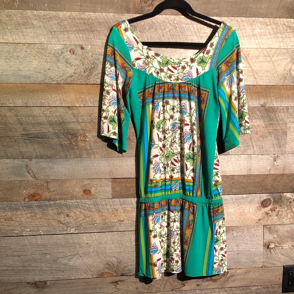 Veronica M multi patterned tunic / mini dress.